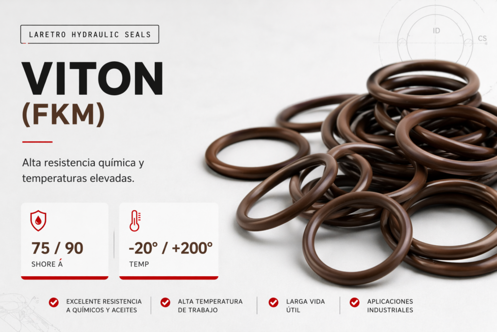 o-rings de viton FKM para sellado hidráulico e industrial en Sonora